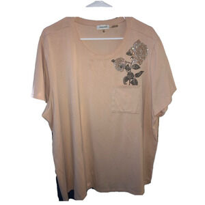 Calvin Klein Women’s Plus Size 2X Shirt - Embezzled rose - in perfect condition
